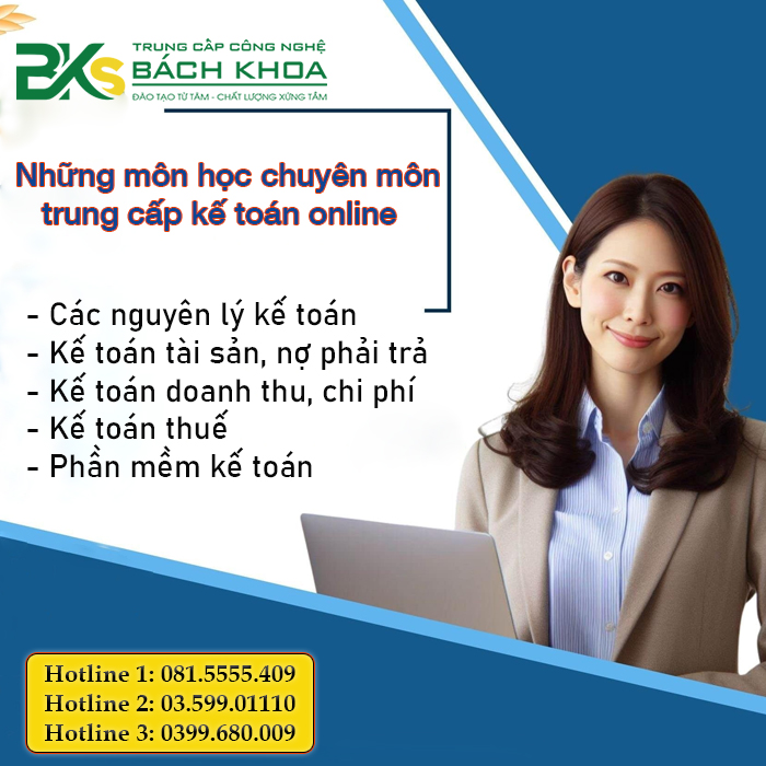 Nội dung học trung cấp kế toán online gồm những gì?