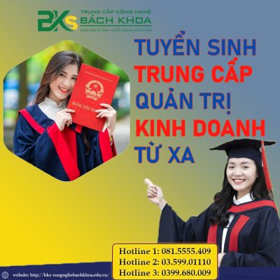 tuyển sinh trung cấp quản trị kinh doanh từ xa