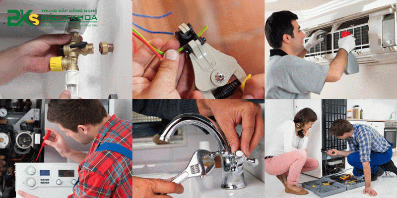 Sửa chữa điện, nước, máy lạnh hoặc xe máy tại nhà là hướng nghề tay trái phù hợp với nam giới có tay nghề và muốn kiếm thêm thu nhập.