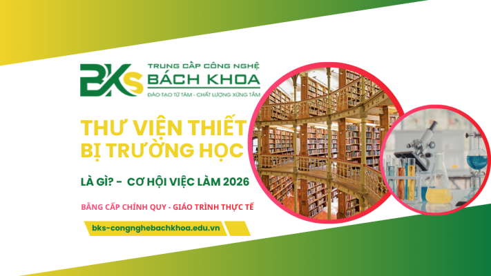 Trung Cấp Thư Viện Thiết Bị Trường Học Là Gì? Cơ Hội Việc Làm 2026