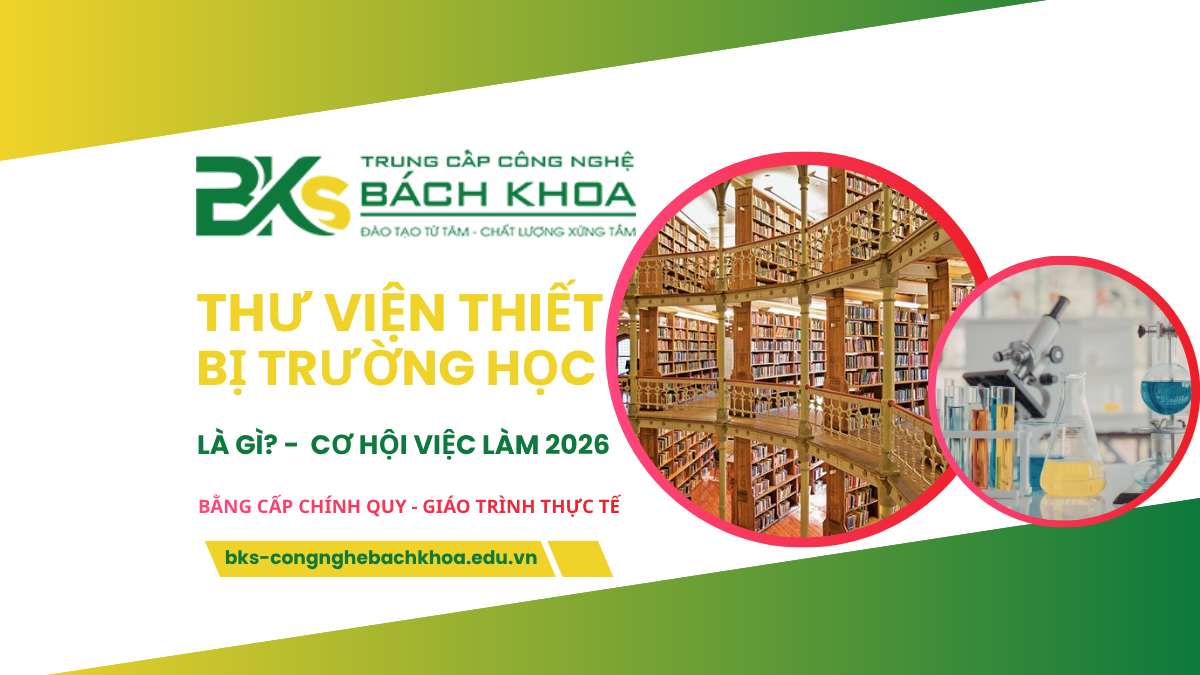 Trung Cấp Thư Viện Thiết Bị Trường Học Là Gì? Cơ Hội Việc Làm 2026