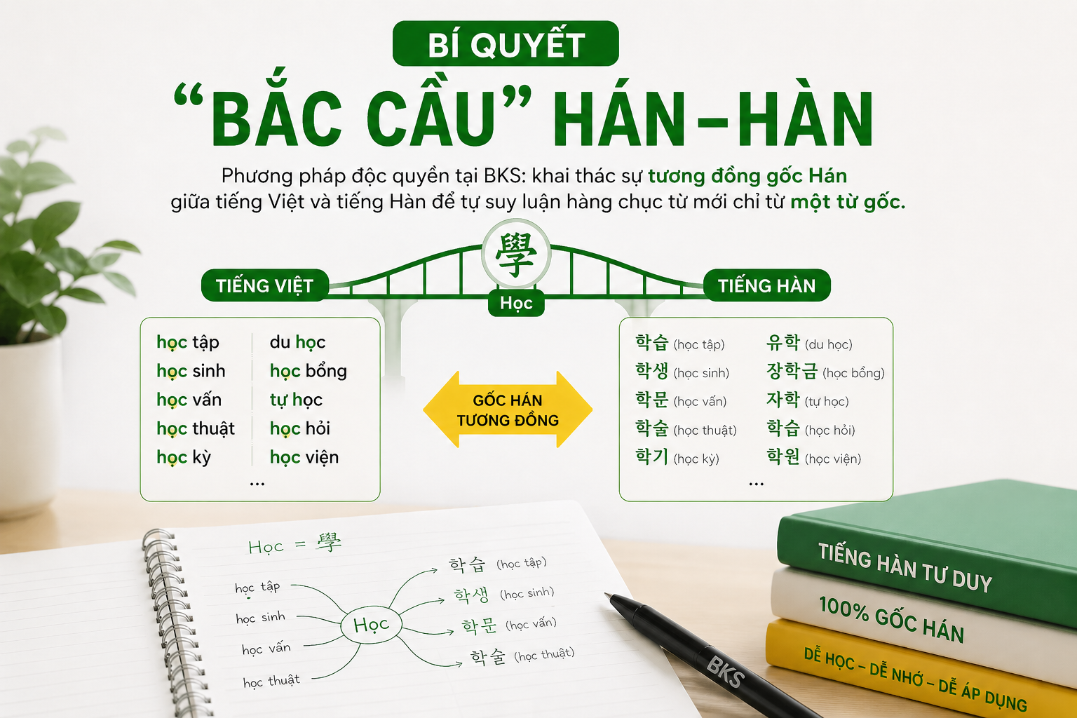 Trung Cấp Tiếng Hàn 12 Bí Quyết Bắc Cầu Hán–Hàn