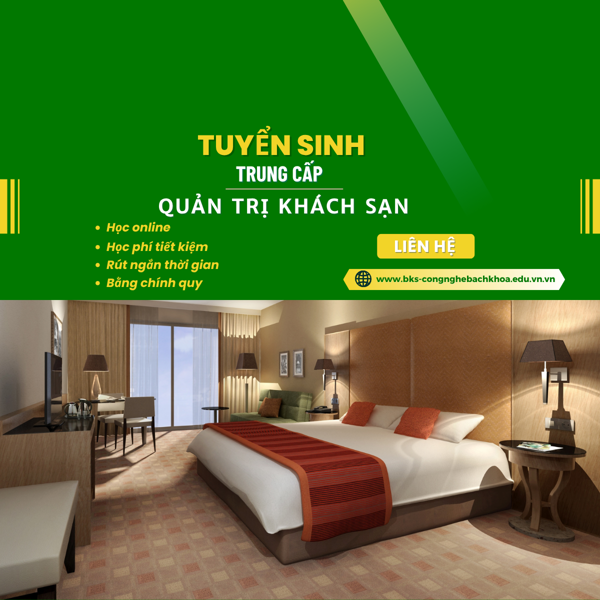 Trung Cấp Quản Trị Khách Sạn 12 Chương trình đào tạo quản trị khách sạn tại Trường Trung Cấp Công Nghệ Bách Khoa
