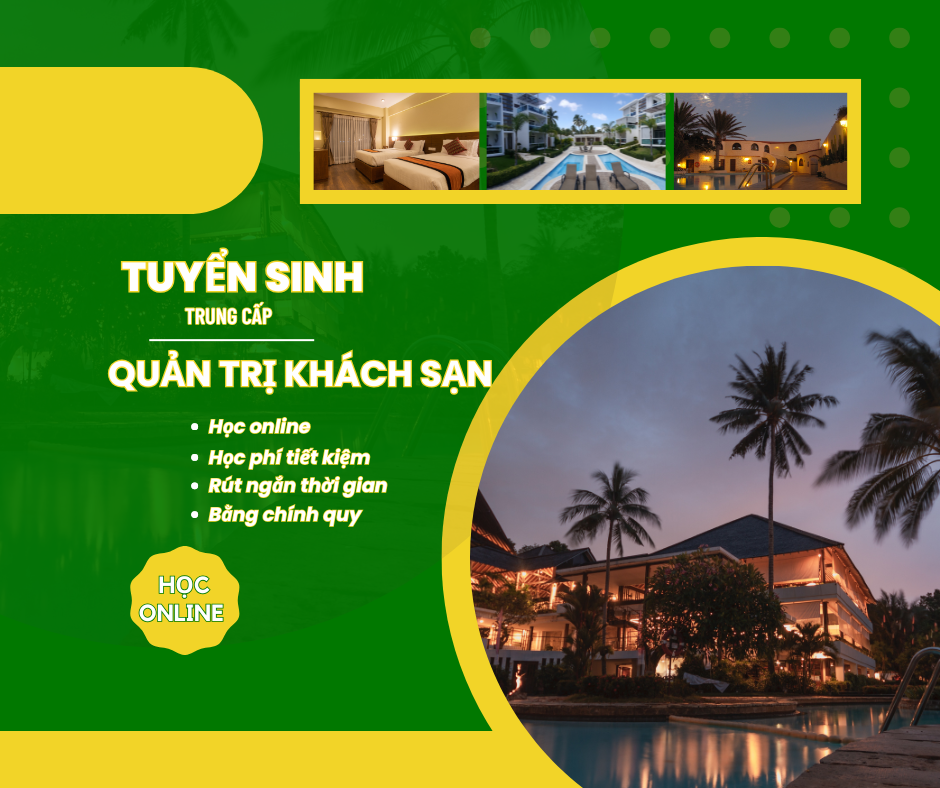 Trung Cấp Quản Trị Khách Sạn 11 Sinh viên Trung cấp Quản trị Khách sạn thực hành nghiệp vụ lễ tân chuyên nghiệp