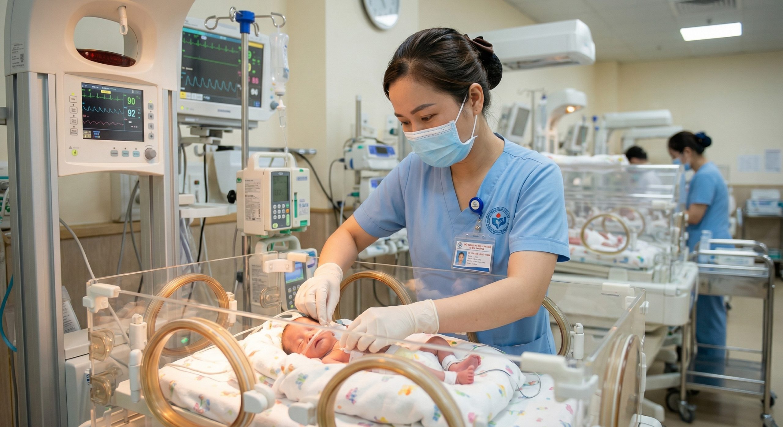 Sinh viên thực hành điều dưỡng chuyên sâu nội khoa ngoại khoa nhi khoa tại bệnh viện