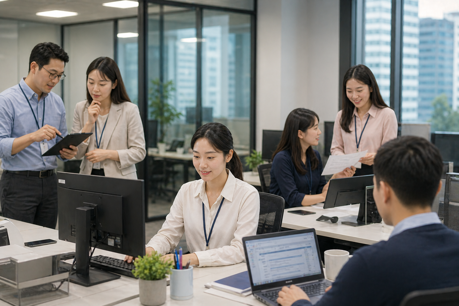 Trung Cấp Tiếng Hàn 18 Nhân viên văn phòng tiếng Hàn