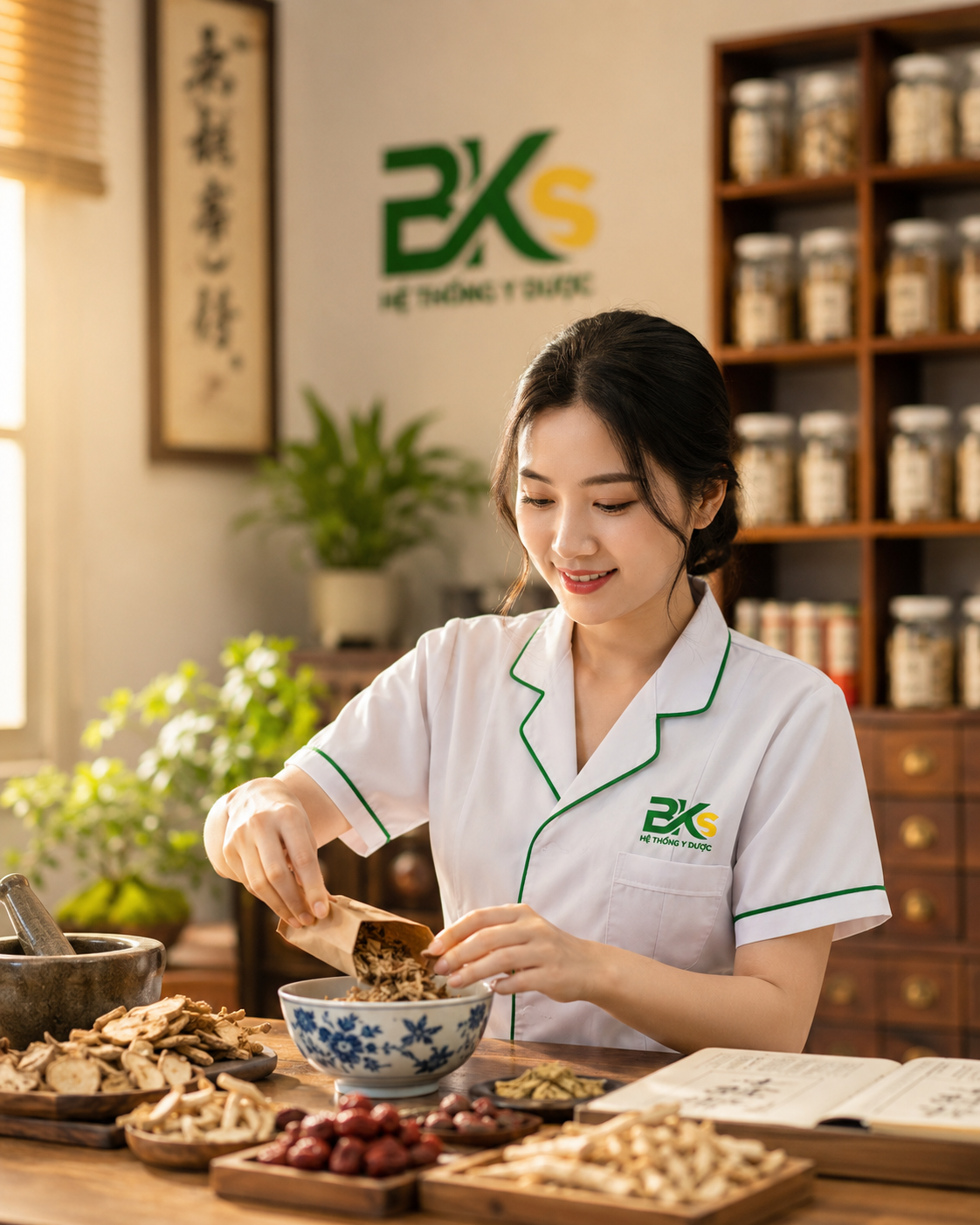 Sinh viên Y học cổ truyền thực hành