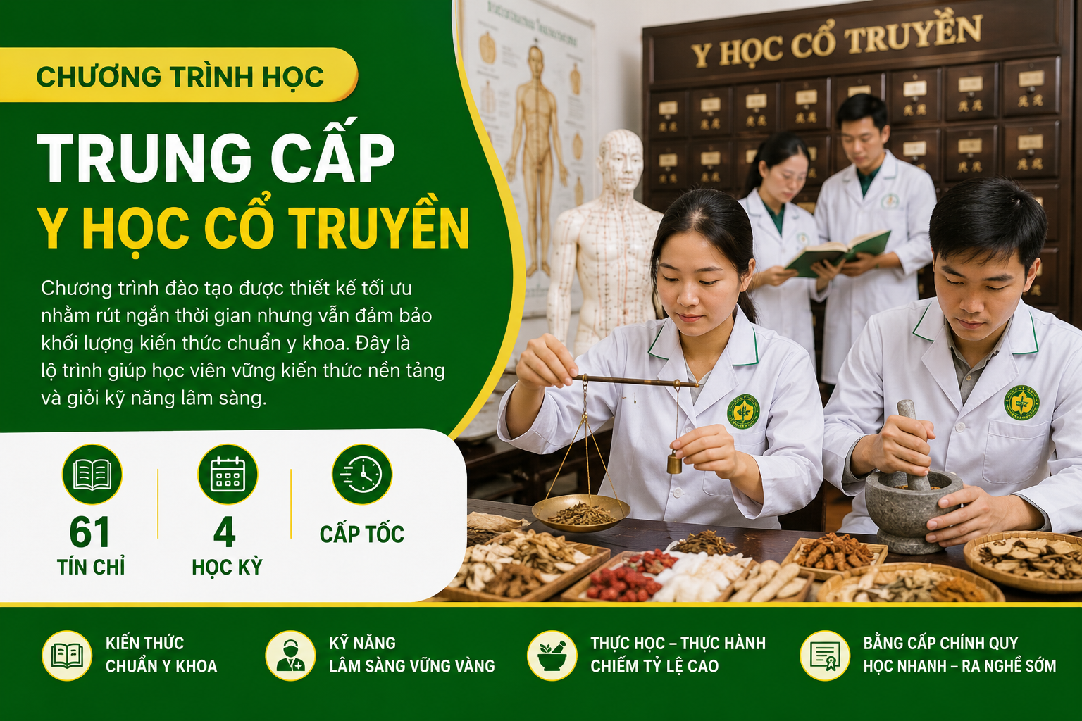Sinh viên Y học Cổ truyền BKS thực hành lâm sàng