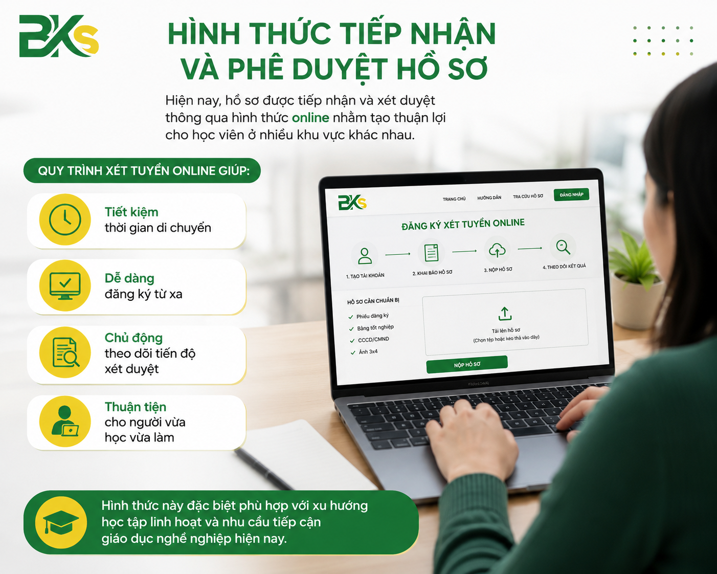 Trung Cấp Công Nghệ Thông Tin 31 Nộp hồ sơ online tiện lợi