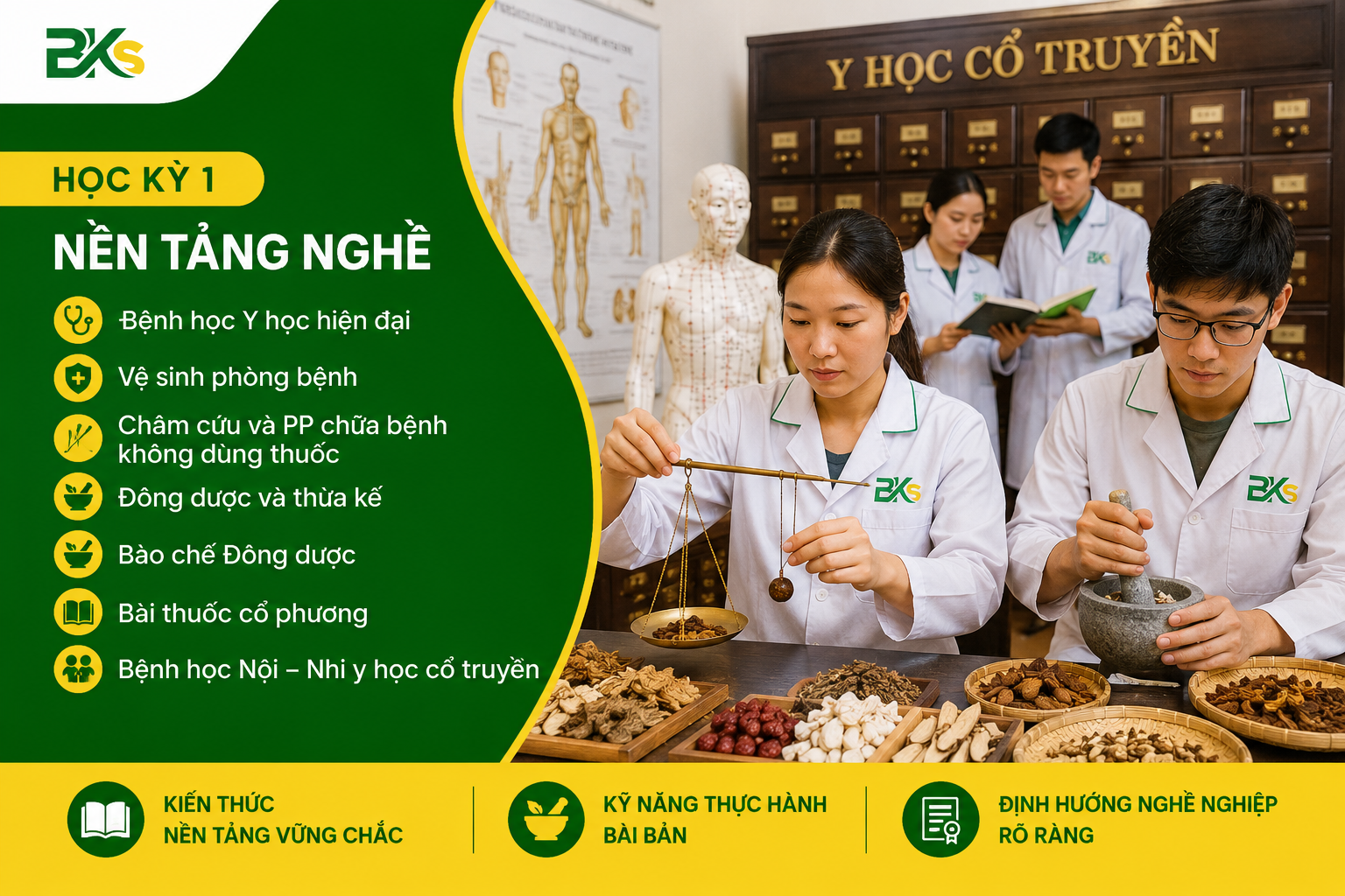 Học kỳ 1 Y học Cổ truyền BKS