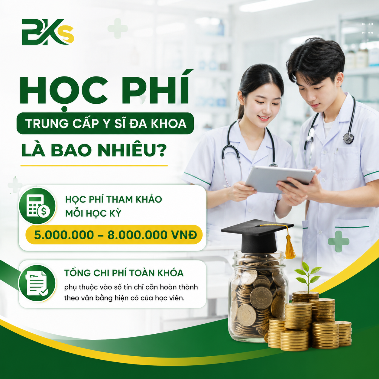 Chính sách học phí minh bạch tại BKS