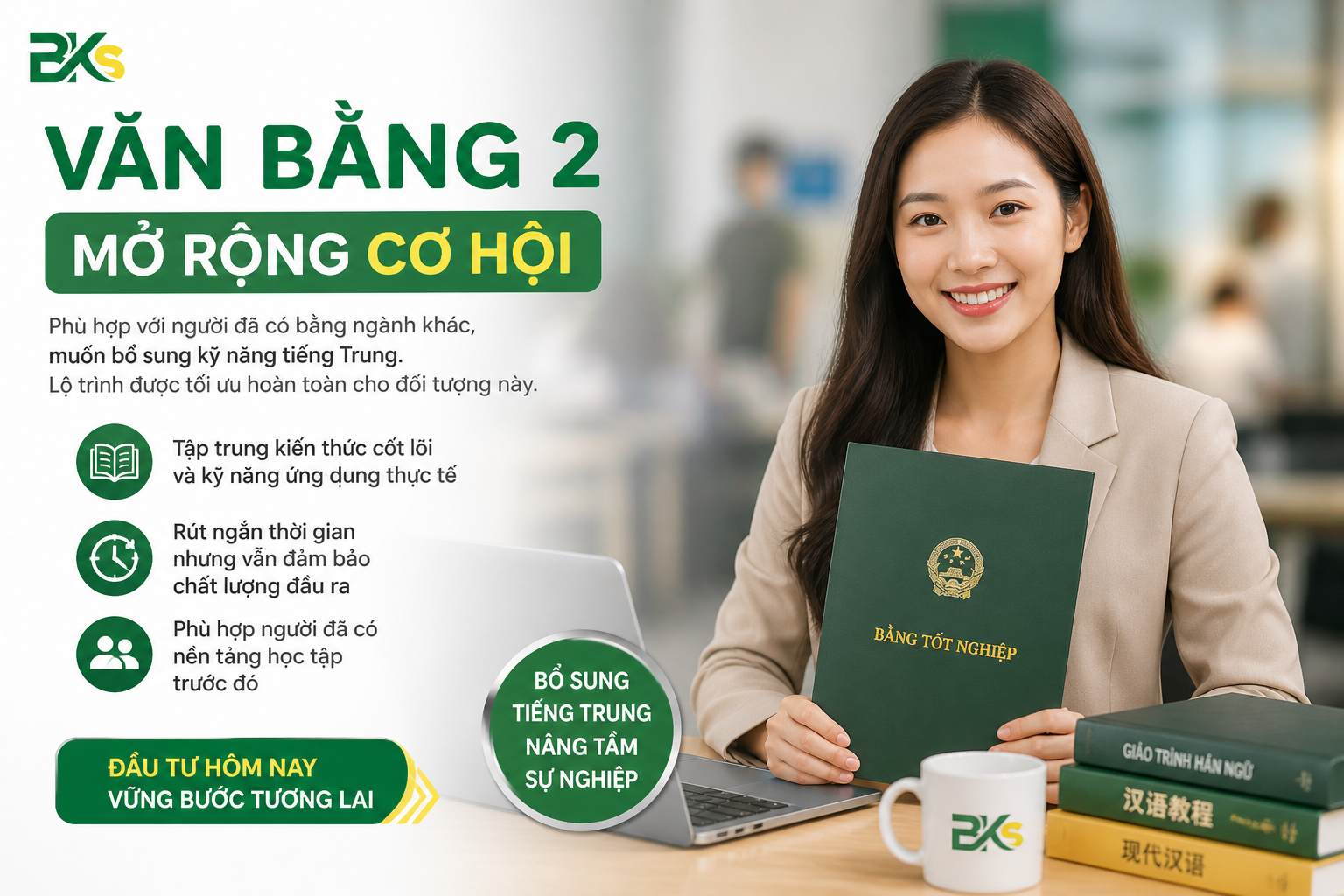 Văn bằng 2 Tiếng Trung tại BKS
