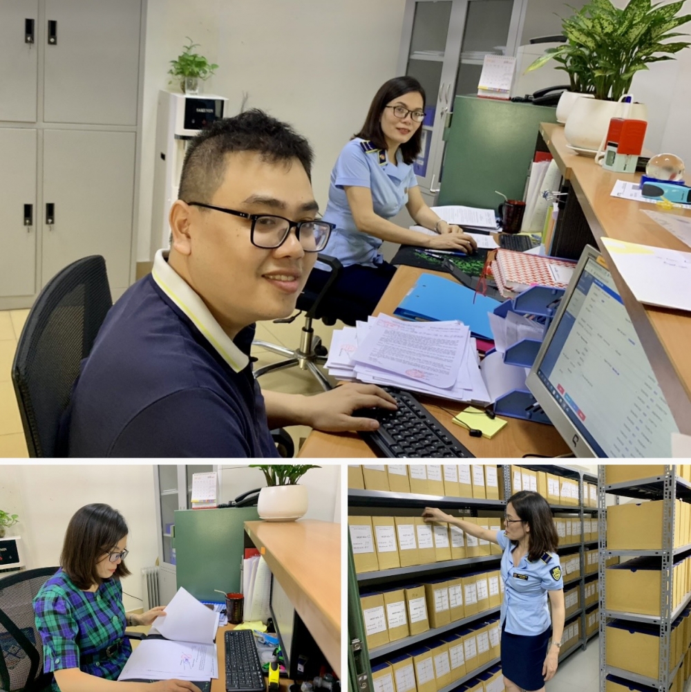 Học viên văn thư hành chính làm việc văn phòng