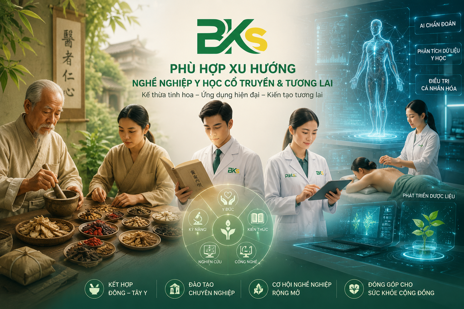 Học viên BKS tốt nghiệp Y học Cổ truyền tự tin ra nghề