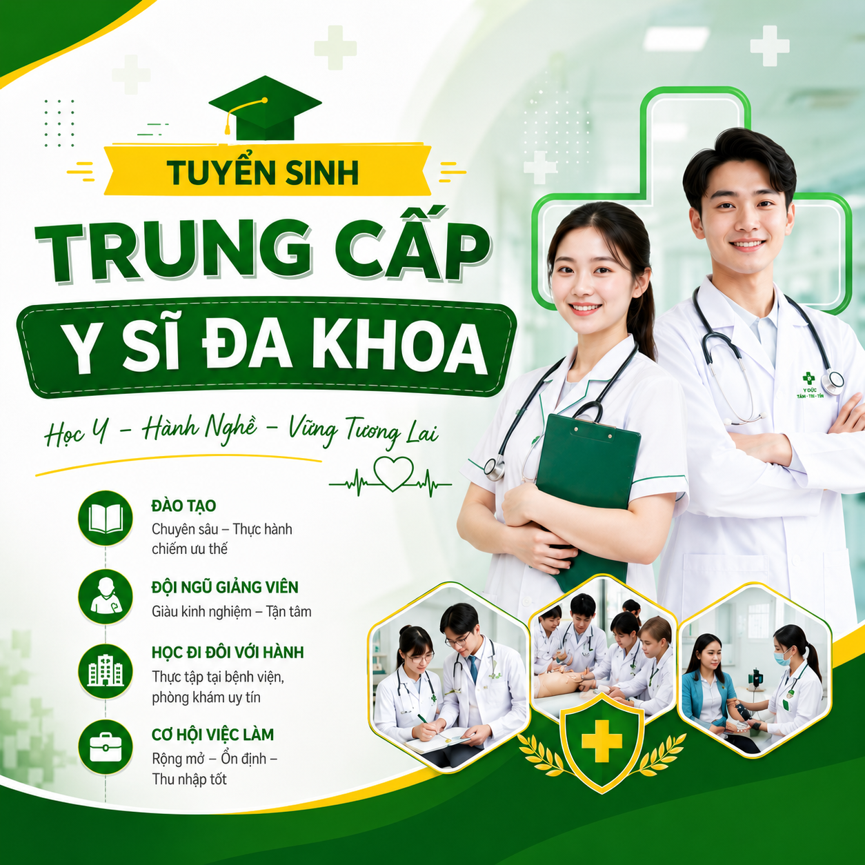 Tuyển sinh học tập Trung Cấp Y Sĩ Đa Khoa